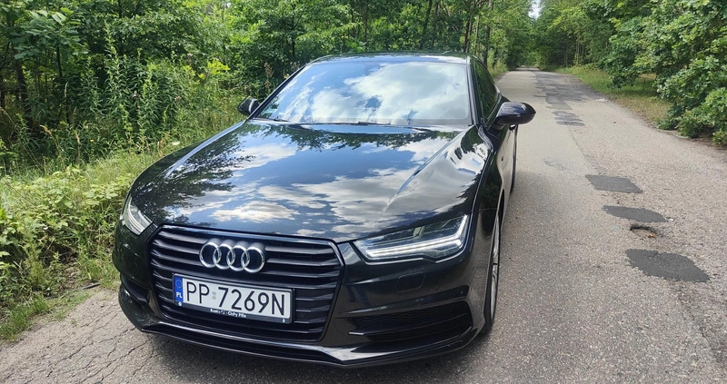 Audi A7 cena 95000 przebieg: 186000, rok produkcji 2015 z Piła małe 379